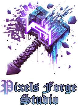 Pixels Forge Studio Logo
